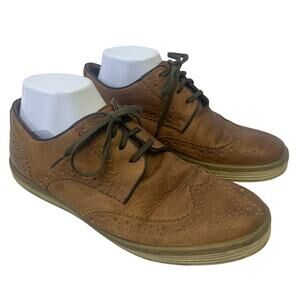 Roan Bed Stu Mens 8.5 Brown Leather Oxford WingTip Brogue Casual Dress Shoes